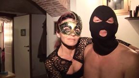 Novinha nerd de oculos levando gozada na cara de puta - Redhead horny Milf takes all the dicks she want