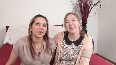 Chubby Amateur MILF is doing some naughty stuff at casting interview