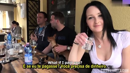 Gar Peitos Deliciosos No Resistiu Ao Dinheiro E  Cliente - Legendado