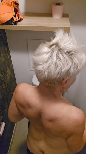 tqj bet - I Start on the Bed in Lingerie with My Vibrator and End up Naked in the Bathroom and All Wet