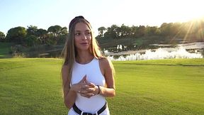 Thin Doll sucks D & swallows cum after POV hookUp