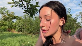 Tourist Girl Has Been Fucked in a Wood. Outdoor Sex with a Pretty Stranger