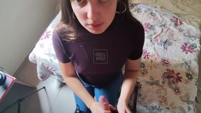 Big ass blonde made me and I came by accident