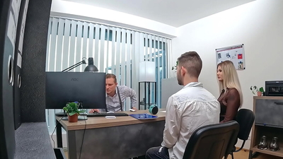 LOAN4K. Couple came to get a loan and wife decided to fuck with a manager. Hot sex with Baby Coco & Stanley Johnson