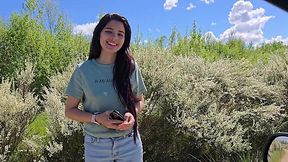 My Pretty Slim Latina Neighbor Pleased Me With The Hottest BJ & Let Me Fuck Her Hard In the Car