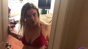 Hot and Horny MILF Gets Sneaky with Young Voyeur