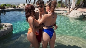 Alexis Fawx and Cherie Deville get pounded by the pool