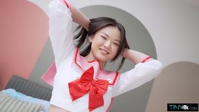 Asian beauty Lulu Chu in cosplay fucks with BWC