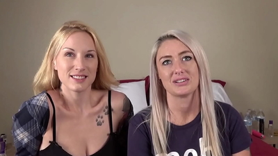 Desperate Amateurs Alex Misty and Misty Meaner get their big boobies and tight milf pussies banged hard