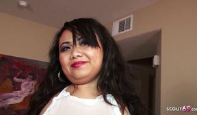 midget latina maid seduce to rough mmf threesome fuck