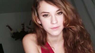 Redhead girl loves stuffing her mouth with a thick shaft before POV pussy banging