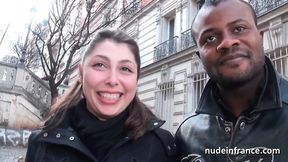 Amateur chubby french brunette banged by black n white dicks