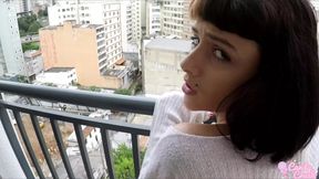 Anal Creampie on the 10th Floor in the Center of Sao Paulo