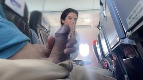 Public Dick Flashing in Airplane - Girl Brought Me To Cumshot In 2 Minutes