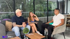 Sex therapist has a threesome with a Colombian couple - Max Betancur and Sara Blonde