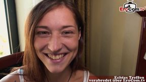 18 yo teen girl has fun with old geezer