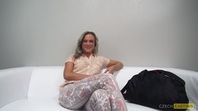 Czech amateur Petra at casting