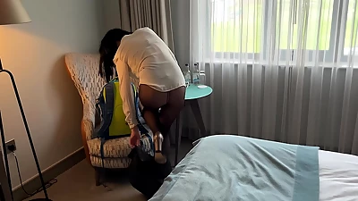 Sharing a bed with a coworker ended up with an unexpected ass fuck.