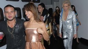 Hard fuck in the club with a long-legged Latina Veronica Rodriguez