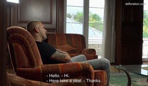 euro teen babe loses her virginity on sofa to thomas