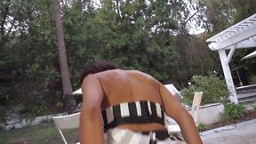 Horny Ebony Babe Sucks Black Cock- PervMilfsAndTeens