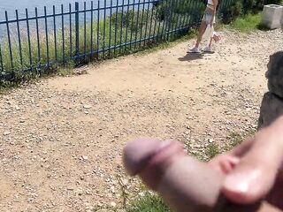 Public Knob Flashing - Angel Assist Me to Cum in Mountains